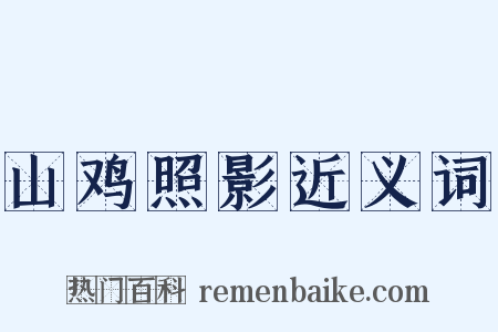 山鸡照影近义词是什么意思的图片